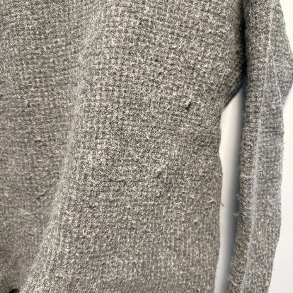 Madewell Grey Turtleneck Sweater M merino wool & alpaca